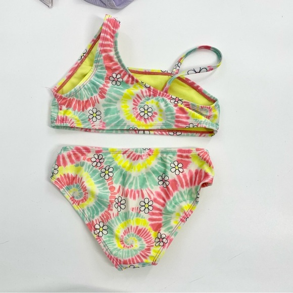 Girls One-Piece Wonder Nation Swimsuit Bundle Floral Rash Guard Monokini Size 7 - Picture 7 of 11